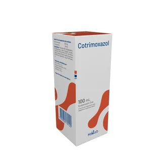 Envase de Cotrimoxazol jarabe 40mg/5ml x 100ml