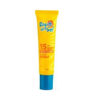 Envase de Rayito de Sol protector labialfps 15 x 1o g vainilla