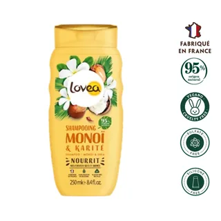 Envase de Shampoo cabello seco y dañado monoi-karite 250ml