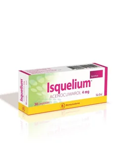 Envase de Isquelium 4mg x 30 comprimidos