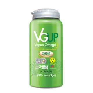 Envase de Vegan omega 3 530 DHA x 30 cap newscience