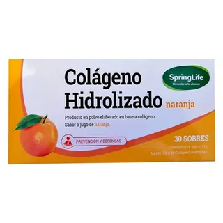 Envase de Colageno hidrolizado naranja x 30 sobres 11 gr