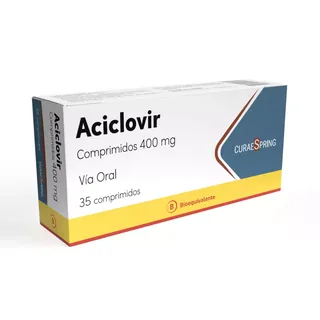 Envase de Aciclovir 400 mg x 35 comprimidos mdc health