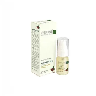 Envase de Aceite de emu con aceite de rosa mosqueta x 20 ml emuline
