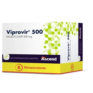 Envase de Viprovir 500 mg x 42 comprimidos ascend