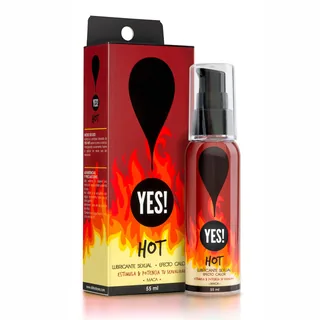Envase de Yes! hot gel lubricante 40 ml