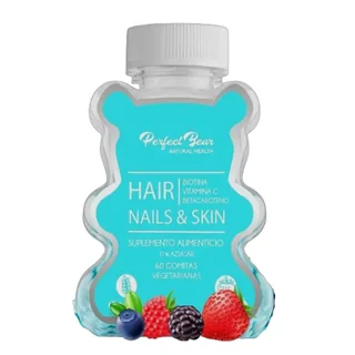 Envase de Hair skin nails x 60 gomitas perfect bear