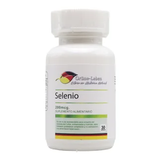 Envase de Selenio 200 mcg x 30 capsulas