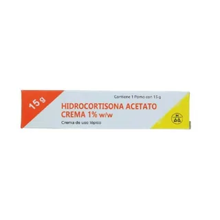 Envase de Hidrocortisona 1% crema x 15 gr