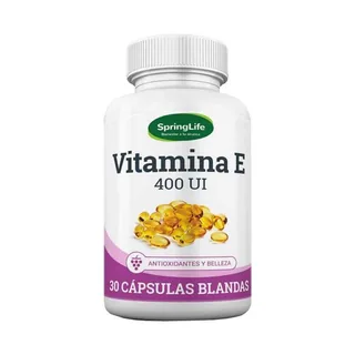 Envase de Vitamina e 400 UI x 30 cap Springlife
