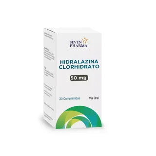 Envase de Hidralazina clorhidrato 50mg x 30 comprimidos