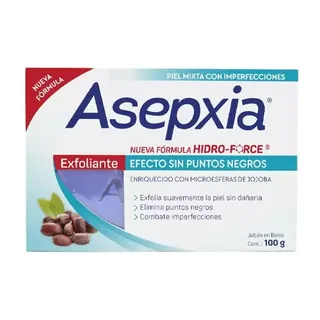 Envase de Jabon barra exfoliante x 100 gr asepxia