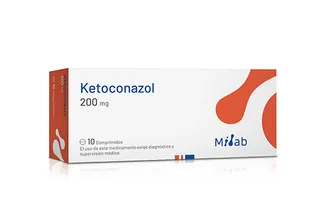 Envase de Ketoconazol 200 mg x 10 comprimidos