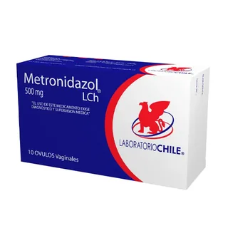 Envase de Metronidazol 500 mg x 10 ovulos