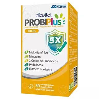 Envase de Probiplus kids tab mast x 30