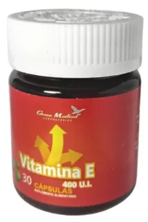 Envase de Vitamina e cap 400 mg x 30 green