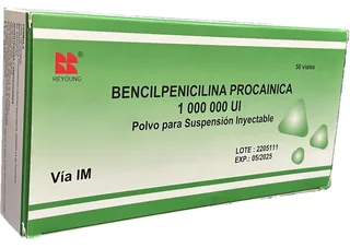 Envase de Bencilpenicilina amp 1.000.000 UI gos