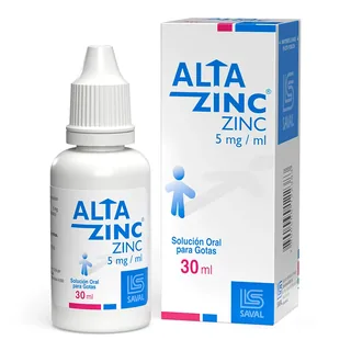 Envase de Altazinc gotas 5mg/ml x 30 ml