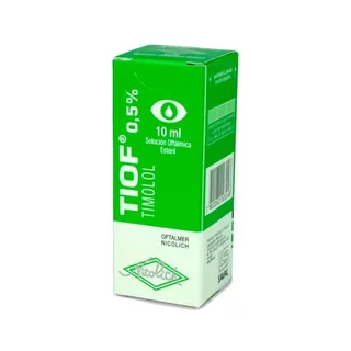 Envase de Tiof solución oftálmica 0,5% x 10 ml
