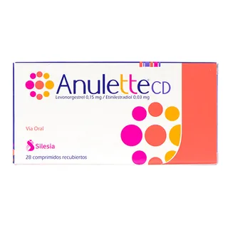 Envase de Anulette cd 0,03 mg / 0,15 mg x 28 comprimidos
