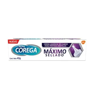 Envase de Corega crema max fijacion 40gr