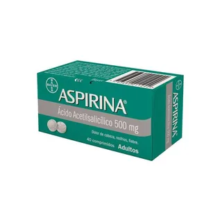 Envase de Aspirina 500 mg x 40 comprimidos bayer