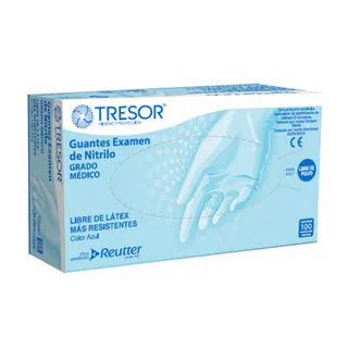 Envase de Guante nitrilo azul talla s x 100 und