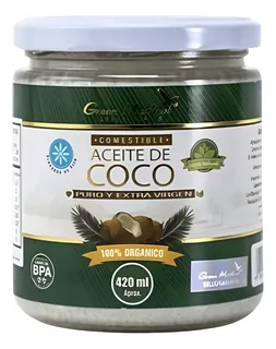 Envase de Aceite de coco organico sin olor x 420 ml