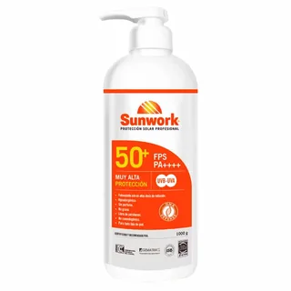 Envase de Sunwork gel FPS 50+ x 1 kg FPS