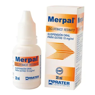 Envase de Merpal gotas x 20 ml