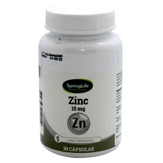 Envase de Zinc 15 mg x 30 comp
