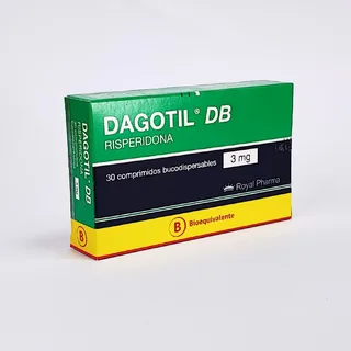Envase de Dagotil-db 3 mg x 30 comprimidos bucodispersables