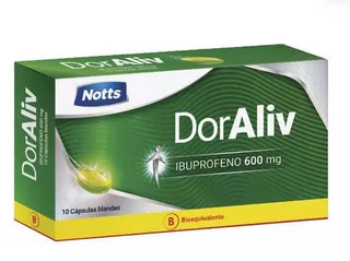 Envase de Doraliv 600 mg x 10 capsulas blandas