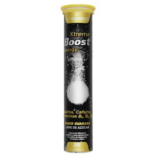 Envase de Xtreme boost energy x 20 tabletas efervecentes