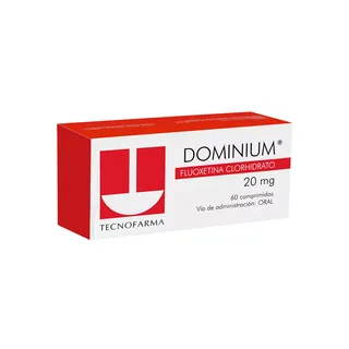 Envase de Dominium 20 mg x 60 comprimidos