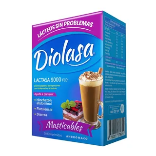 Envase de Diolasa vainilla 9000 UI x 60 comp