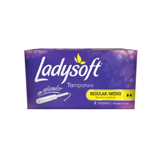 Envase de Ladysoft tampon reg x 8