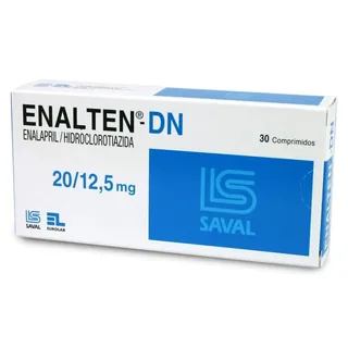 Envase de Enalten 20 mg x 30 comprimidos