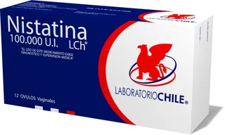 Envase de Nistatina 100.000 UI x 12 ovulos