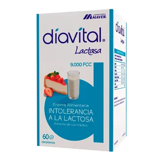 Envase de Diavital lactasa 9000 U.I. 60 comp