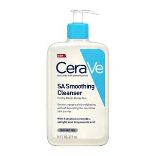 Envase de CeraVe sa limpiador anti rugosidades x 473 ml