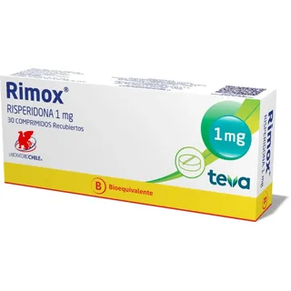 Envase de Rimox 1 mg x 30 comprimidos teva