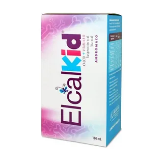 Envase de Elcal kid jarabe x 180 ml