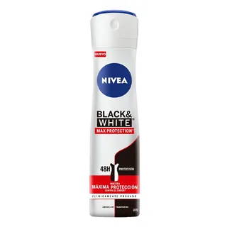 Envase de Nivea black&wite max prot x 150 ml todo tipo de piel