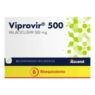 Envase de Viprovir 500 mg x 10 comprimidos ascend