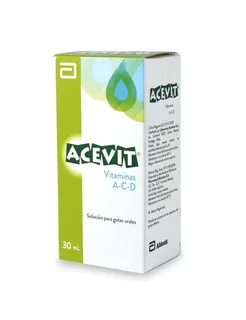 Envase de Acevit a-c-d solucion para gotas orales x 30 ml