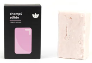 Envase de Naturbrush shampoo solido rosa mosqueta x 90 gr