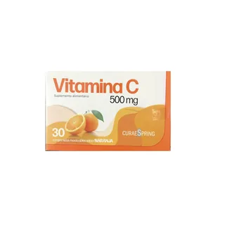 Envase de Vitamina c 500 mg x 30 comprimidos masticables