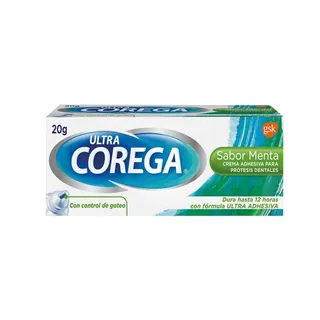 Envase de Ultra corega sabor menta 20g