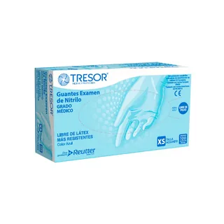 Envase de Guante nitrilo azul talla XL x 100 und